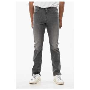 Corneliani ID Stone Washed Slim Fit Denims 15cm