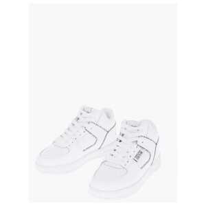 Versace JEANS COUTURE Leather MEYSSA Sneakers with Printed Contrasti