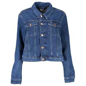 Tommy Hilfiger Blue Cotton Women Jacket