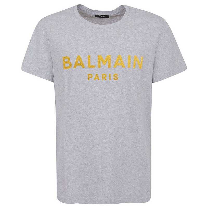 Balmain Gray Cotton T-Shirt, theFeinheit