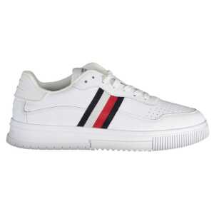 Tommy Hilfiger White Leather Men Sneaker