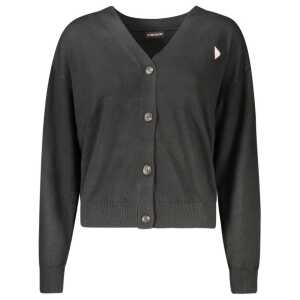 Guess Jeans Black Polyester Women Cardigan