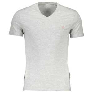 Guess Jeans Gray Cotton Men T-Shirt