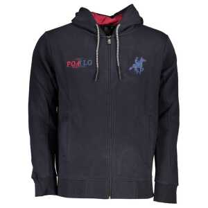 U.S. Grand Polo Chic Blue Hooded Fleece Sweatshirt