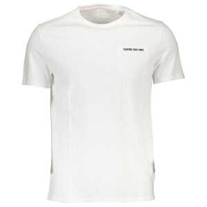 Guess Jeans White Cotton Men T-Shirt