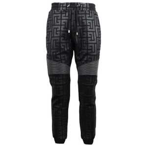 Balmain Black Cotton Jeans & Pant