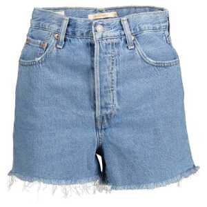 Levi's Light Blue Cotton Women Short