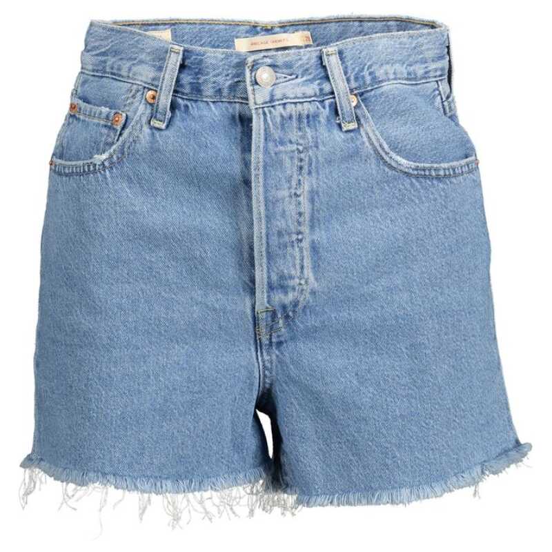 Levi&#8217;s Light Blue Cotton Women Short, theFeinheit