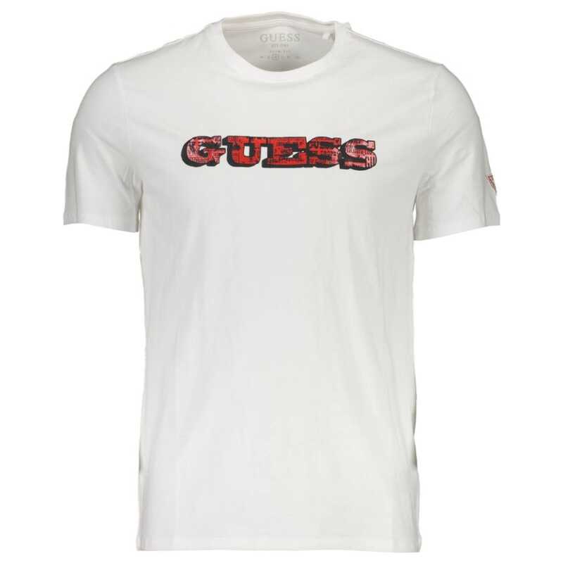 Guess Jeans White Cotton Men T-Shirt, theFeinheit