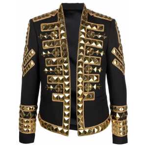 Balmain Black Haircalf Jacket