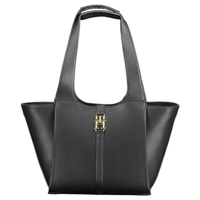 Tommy Hilfiger Black Polyethylene Women Handbag, theFeinheit