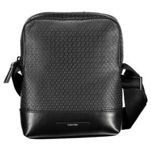 Calvin Klein Elegant Black Shoulder Bag with Contrasting Accents