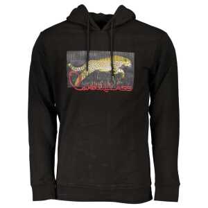 Cavalli Class Black Cotton Men Sweater