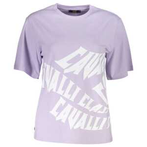 Cavalli Class Purple Cotton Women T-Shirt