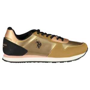 U.S. POLO ASSN. Gold Polyester Sneaker