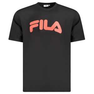 Fila Black Cotton Men T-Shirt