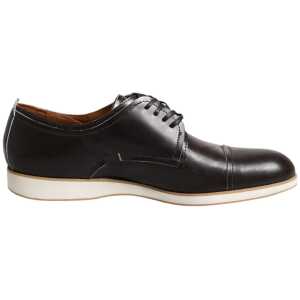 Pollini Dark Brown Leather Derby Lace Up Dress Formal Shoes