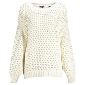 Gant White Cotton Women Sweater