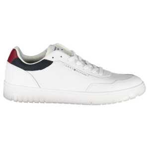 Tommy Hilfiger White Leather Men Sneaker