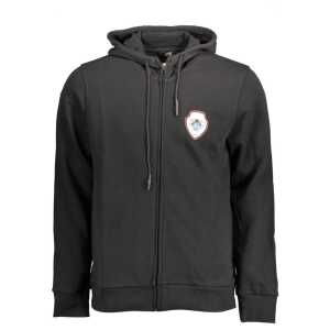 Cavalli Class Black Cotton Men Sweater