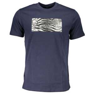 Cavalli Class Blue Cotton T-Shirt