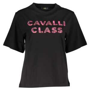 Cavalli Class Black Cotton Women Top