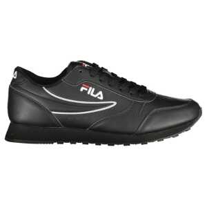 Fila Sleek Black Lace-Up Sport Sneakers