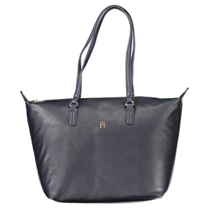Tommy Hilfiger Blue Polyester Handbag, theFeinheit