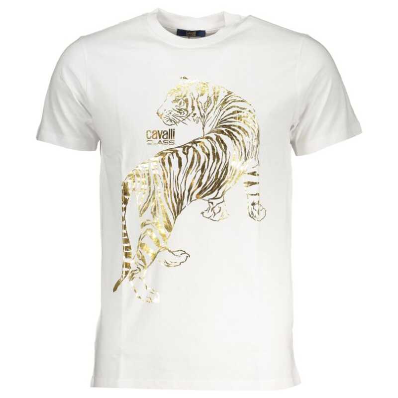 Cavalli Class White Cotton T-Shirt, theFeinheit