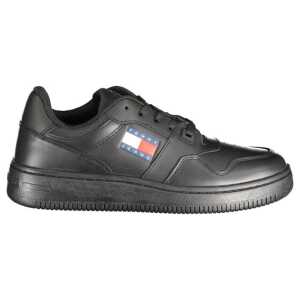 Tommy Hilfiger Black Polyester Sneaker