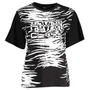 Cavalli Class Black Cotton Women T-Shirt