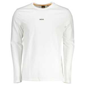 Hugo Boss White Cotton Men TShirt