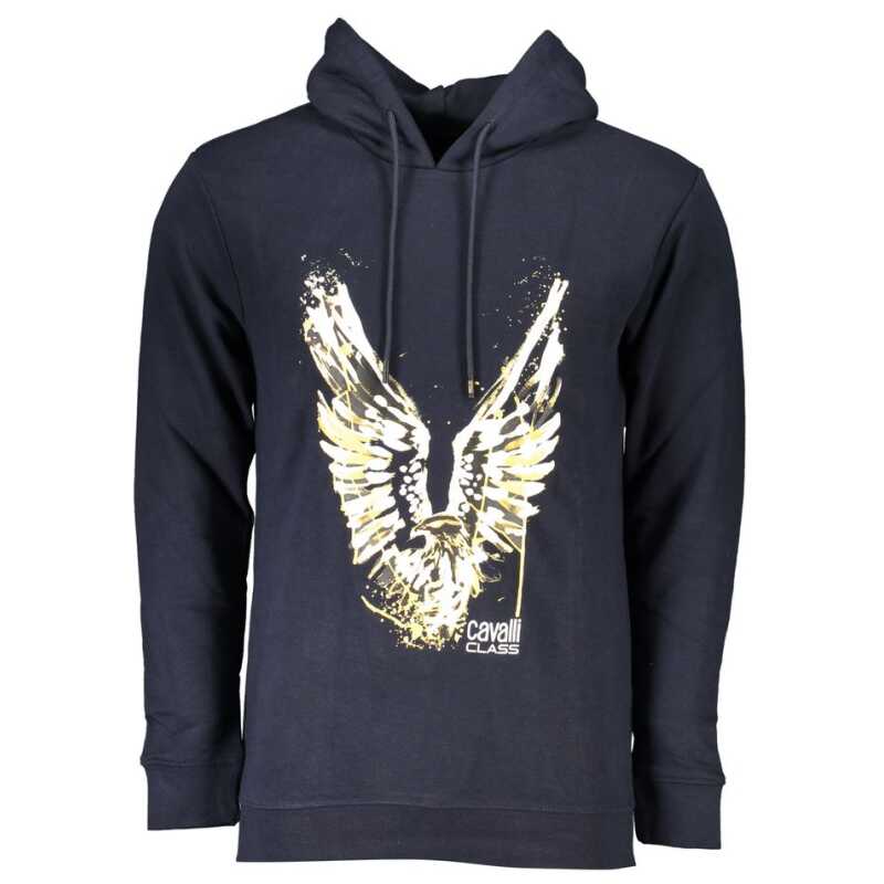 Cavalli Class Blue Cotton Men Sweater, theFeinheit