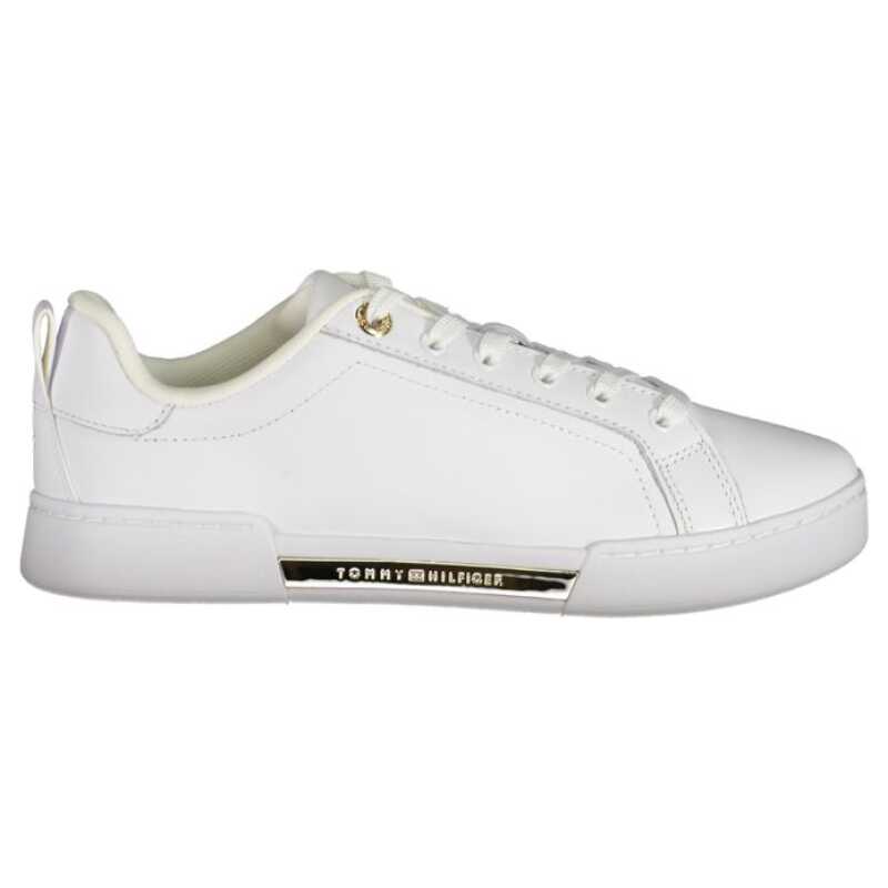 Tommy Hilfiger Chic White Lace-Up Sneakers with Contrast Detail, theFeinheit