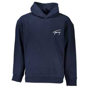 Tommy Hilfiger Eco-Conscious Blue Hooded Sweatshirt