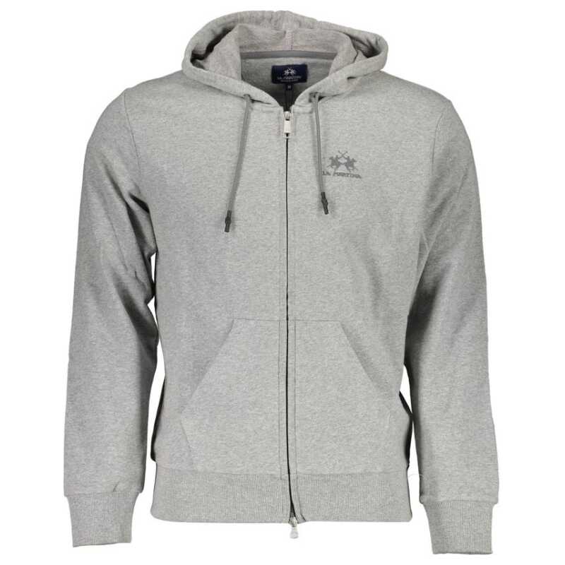 La Martina Brown Cotton Men Sweater Hoodie, theFeinheit