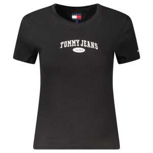 Tommy Hilfiger Black Cotton Tops & T-Shirt