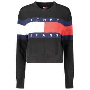 Tommy Hilfiger Black Cotton Women Sweater