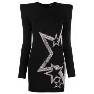 Balmain Black Viscose Dress