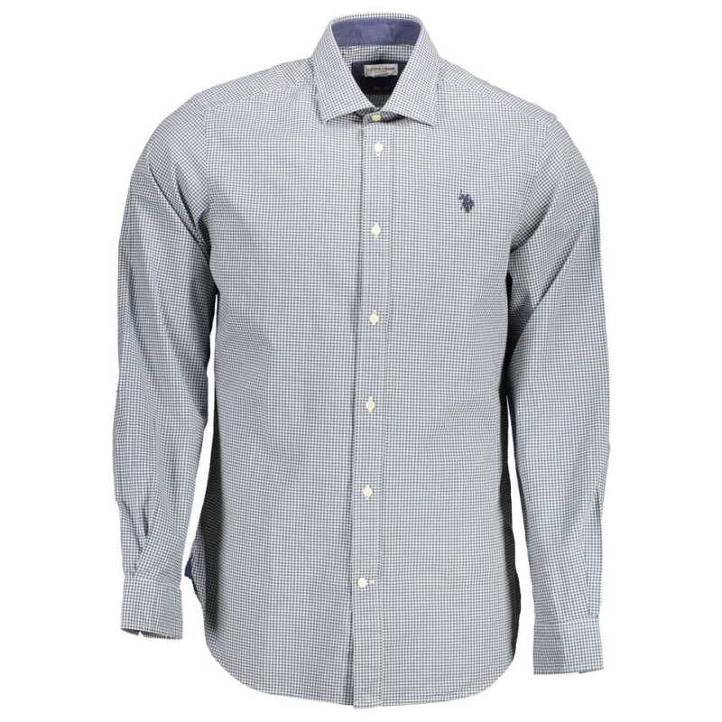 U.S. POLO ASSN. Light Blue Cotton Men Shirt, theFeinheit