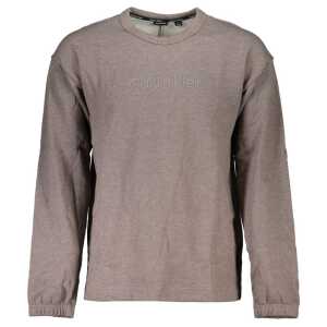Calvin Klein Chic Brown Brushed Logo Sweatshirt