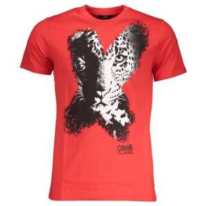 Cavalli Class Red Cotton T-Shirt