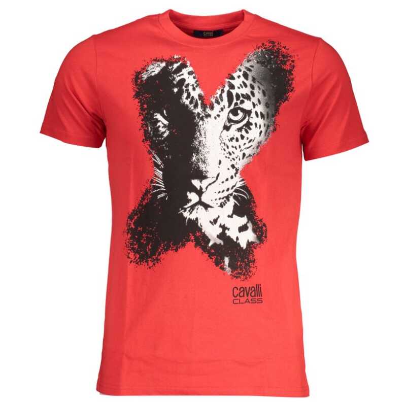 Cavalli Class Red Cotton T-Shirt, theFeinheit