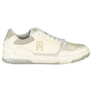 Tommy Hilfiger Beige Sports Sneakers with Unique Embroidery