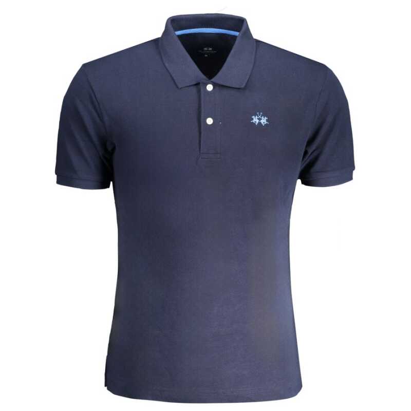 La Martina Blue Cotton Polo Shirt, theFeinheit