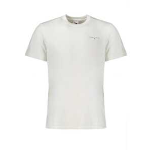 Tommy Hilfiger White Cotton Men T-Shirt