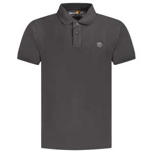 Timberland Black Cotton Men Polo Shirt