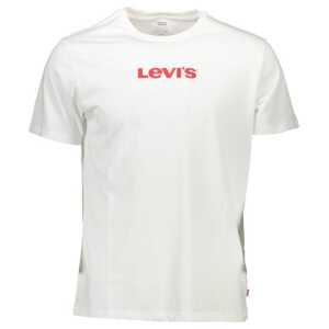 Levi's White Cotton Men T-Shirt