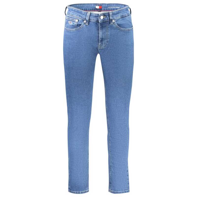Tommy Hilfiger Blue Cotton Men Slim Tapered Jean, theFeinheit
