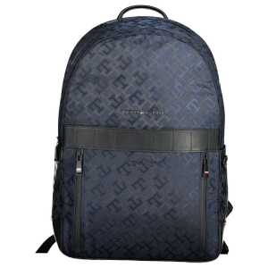 Tommy Hilfiger Blue Polyester Men Backpack
